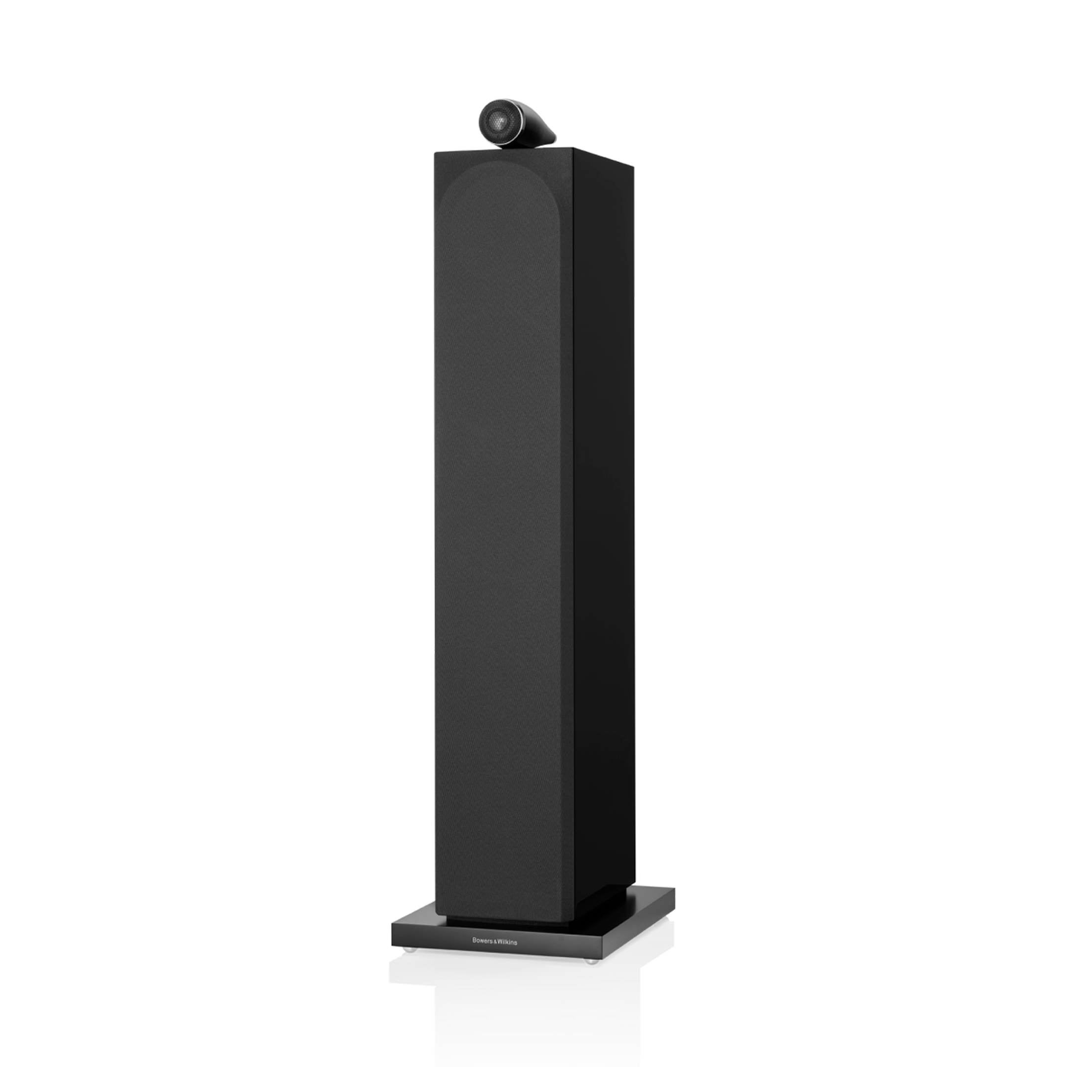 Bowers & Wilkins 703S3 - Schwarz - Stückpreis Lautsprecher von vorne mit Abdeckung