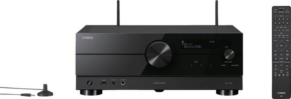Yamaha RX-A2A Receiver von vorne mit Zubehör