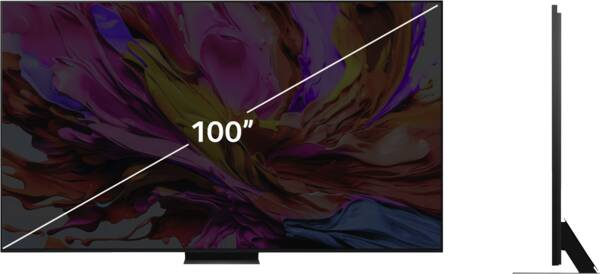 TV Gerät von vorne mit Zollbeschriftung
