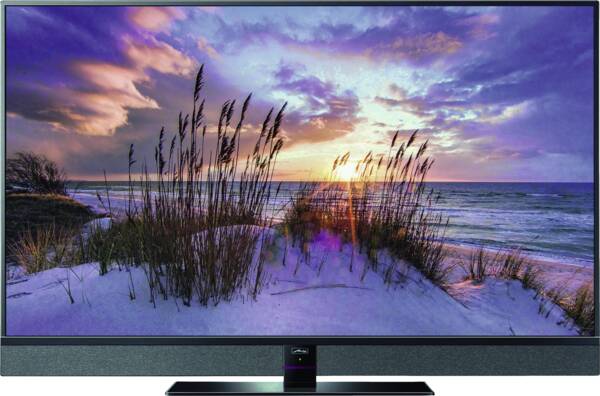 Metz Cubus 43 FA5142 UHD twin TV Gerät von vorne