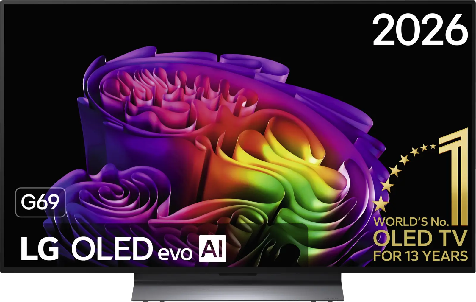TV von Vorne mit LG Daten