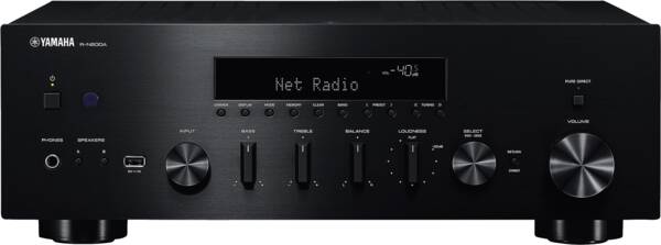 Yamaha R-N600A schwarz Gerät von vorne