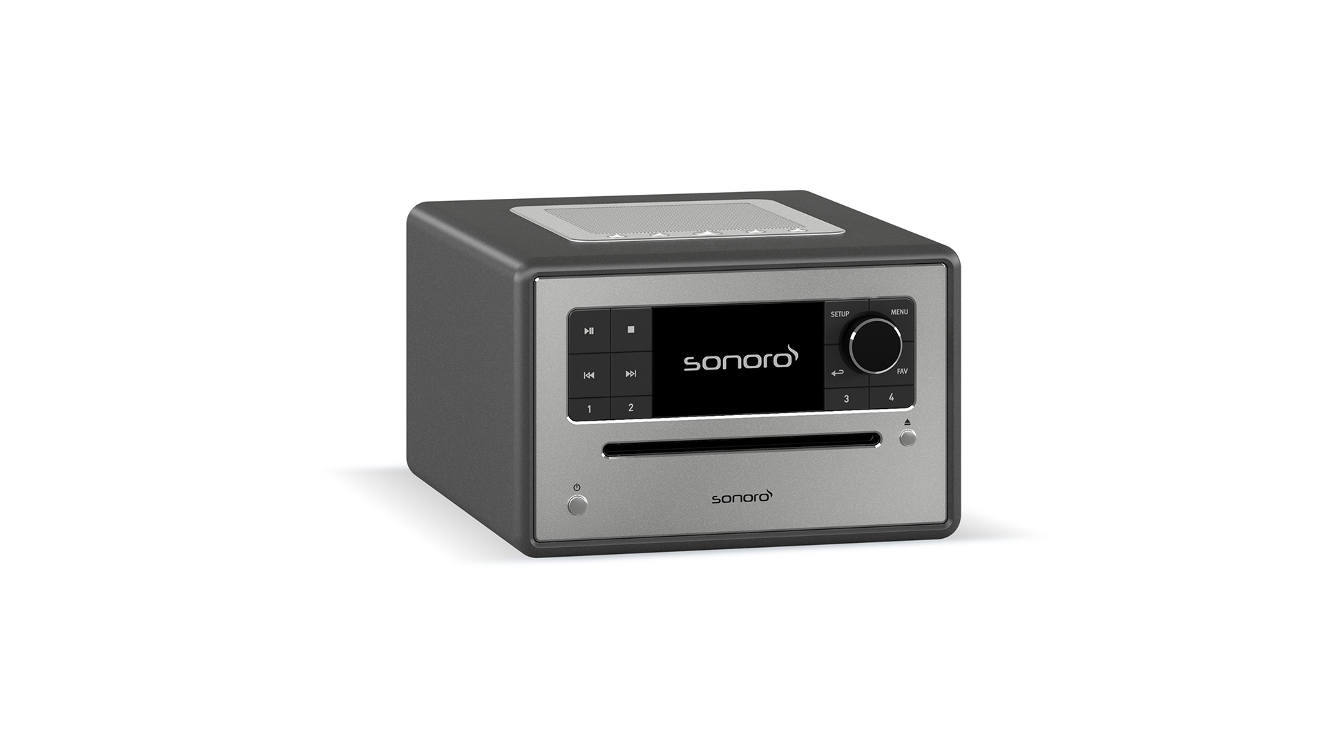 Sonoro Elite - graphit (matt) - Silber Gerät von vorne